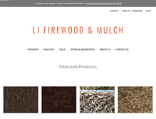 Tablet Screenshot of lifirewoodandmulch.com